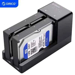 ORICO USB3.0 to SATA Dual Bay Docking Station Offline Clone 2.5"/3.5" Hard Drive - Picture 1 of 10
