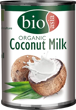 (6,02 EUR/l) 12x400ml BIOASIA leche de coco ecológica, paquete de almacenamiento BIO - Imagen 1 de 2