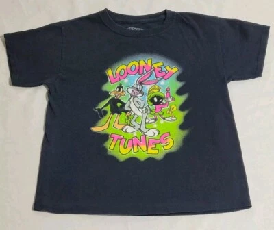 Love Tribe Looney Tunes Black T-shirt Youth Size 11/12 Short Sleeve Graphic Tee - Image 1 of 4