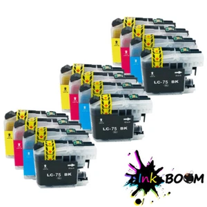 12 Ink Cartridge fits Brother LC75 MFC-J835DW MFC-J280W MFC-J5910CDW DCP-J740N - Picture 1 of 1