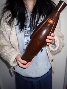 Vintage ca. 1,2 kg 40 cm 15,7' Shido Shozan Holz Sosaku Kokeshi Puppe - Bild 1 von 14