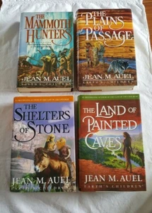 Jean M. Auel Earth's Children series, lot of 4 hard cover first edition books - Picture 1 of 12