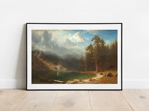 Art print Mount Corcoran USA by Bierstadt giclee poster gallery wall art decor - Picture 1 of 11