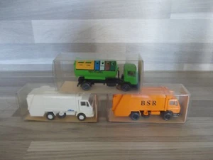 3er Set Nutzfahrzeuge von Wiking in OVP 1:87 2 X MB Pressmüllwagen + Recycling c - Picture 1 of 2