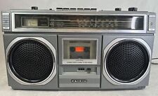 Sanyo M9923L Grey FM SW MW LW Radio Stereo Cassette Recorder Boombox #250
