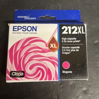 Epson T212XL320-S T212XL320-CP Magenta Ink Cartridge Genuine # 212 212XL 03/2026 - Image 1 of 3
