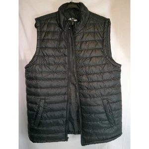 Jackson Hole Outfitters Herren gefütterte Weste dunkelblau durchgehender Reißverschluss gesteppt isoliert XL - Bild 1 von 3