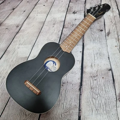 Fender Venice Soprano 21" Ukulele - Venice Black CYN2017317 - Image 1 of 4