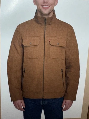 Levi's Stand Collard Canvas Jacket - Image 1 of 4