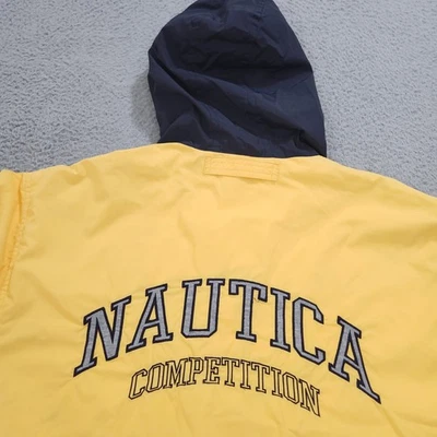 Vintage Nautica Competition Jacket Men Large Windbreaker Half Zip Mesh Lined 90s - Image 1 of 4