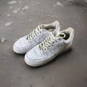 Nike Air Force 1 82’ 306353-112 Mens Size 11 Triple White 2005 Vintage Lace Up - Picture 1 of 24