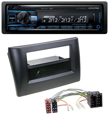 Alpine USB Bluetooth DAB MP3 Autoradio für Fiat Stilo 192 01-08 Ablagefach - Bild 1 von 4