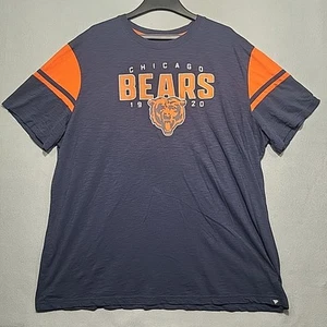 Fanatics Shirt Mens 5XL Chicago Bears Navy Blue Orange Short Sleeve NFL Tee - Picture 1 of 9
