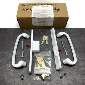 Amesbury Truth 13-245WK White Patio Handle Set B Position Keyed Mortise 16-175 - Picture 1 of 10