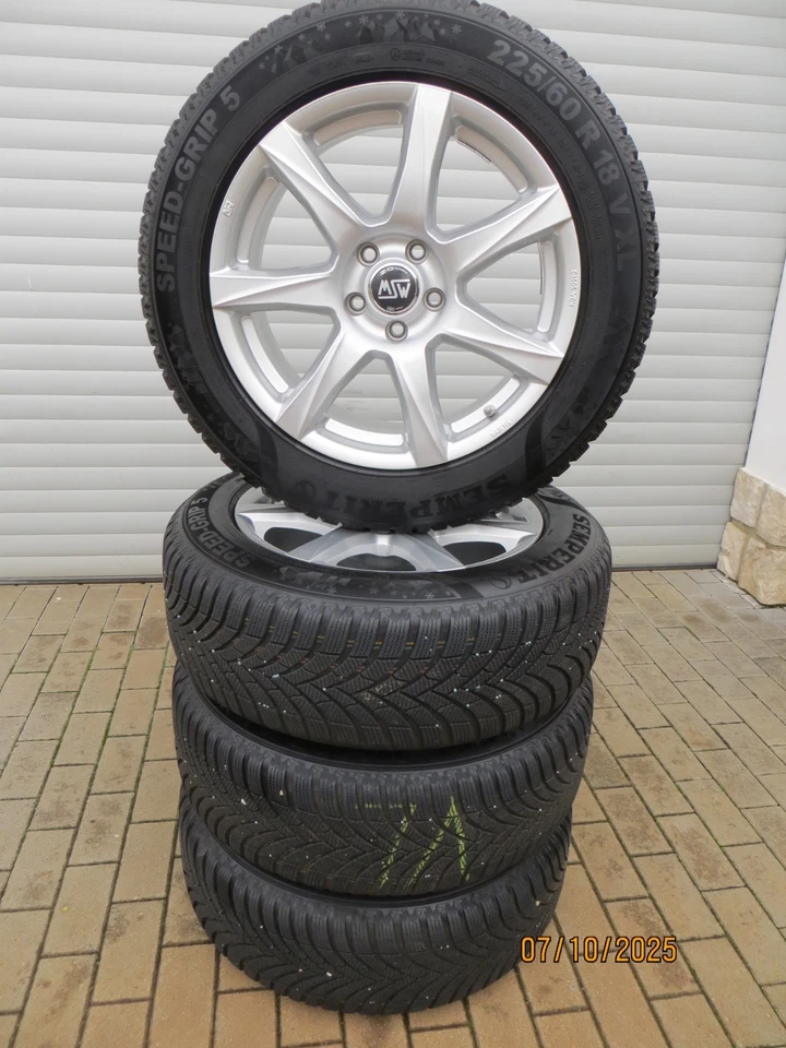 18 Zoll Winterräder 8x18 ET40 KBA 50590 Renault Koleos 225/60R18 RDKS   8 mm - Bild 1 von 4
