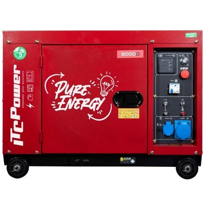Stromerzeuger Diesel Stromaggregat Generator 230V 6500 Watt E-Start ITC POWER - Bild 1 von 4