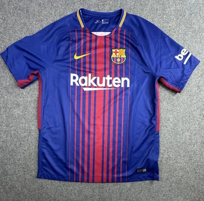 FC Barcelona 2017/18 Home Jersey Mens Large Blue Nike - image 1 of 4