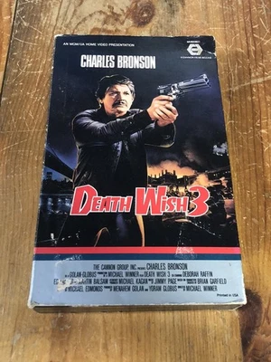 Death Wish 3 VHS 1986 Big Box Gatefold Charles Bronson - Cannon Films - Image 1 of 4