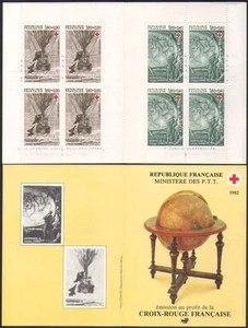 France 1982 Red Cross/Medical/Health/Welfare/Verne/Balloon/Submarine bklt b4479u - Picture 1 of 1
