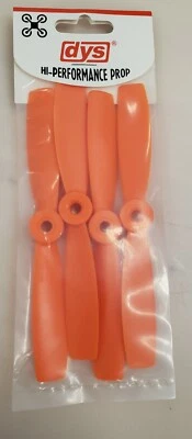 DYS NARANJA 5x4.5O - 1 JUEGO - 2CW/2CCW Hélices de cuatro planos - 4 hélices SET VENDEDOR DE EE. UU. Foto 1 de 3