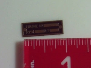 1/4 scale Economy Hercules Nameplate for Hit and Miss Model Engine name tag - Picture 1 of 1