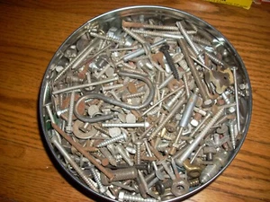 over 7 Lbs. Mixed, Hardware, Bolts, Nuts, Fasteners, Washers, Screws, ETC., LOT - Picture 1 of 3