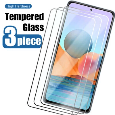 For Xiaomi Redmi Note 11 10 9S 9 9T 8 8T 7 Pro Tempered Glass Screen Protector - Image 1 of 4