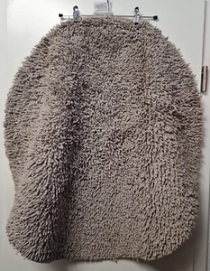 #6090# HEINE Home, Badteppich, rund, 75cm, Supersoft, Polyester, Grau-braun - Bild 1 von 2