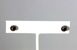 Lovely Sterling Silver Ball Stud Earrings 6mm - 11956 - Imagen 1 de 12