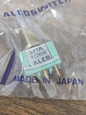 TERMINAL DE ALAMBRE LARGO PARA MURCIÉLAGO DE PANEL MTA 106E DE ALCO MTA 6A@125V 4A@28VDC MIN TOGGLE NUEVO (3344) Foto 1 de 3