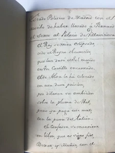 MANUSCRITO, FERNANDO VI, PALACIO DE VILLAVICIOSA, segunda mitad del s.XVIII. - Imagen 1 de 2