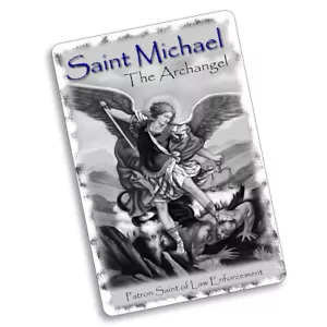 Saint Micahel Patron Saint of Law Enforcement Design 8x12 In Aluminum Sign - Picture 1 of 5
