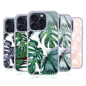 NATURE MAGICK TROPICAL PALM LEAVES ON MARBLE GEL CASE FOR APPLE iPHONE PHONES - Picture 1 of 13