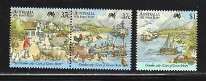 Australia 1987 SC# 1027-1029 - The First Fleet - Three Stamps M-NH Lot# 091 - Picture 1 of 2