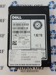 Dell PM1633a 1.92TB 2.5" SAS SSD MZILS1T9HEJH0D3, Grade A, DP/N 0086DD SKU 11760 - Afbeelding 1 van 2