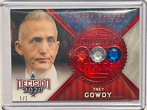 U.S. REP. TREY GOWDY FOX TV SHOW #/d 1/1 2020 DECISION POLITICAL GEMS RED FOIL - Picture 1 of 2