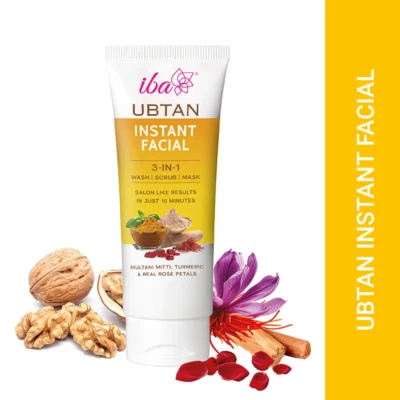 IBA Ubtan Instant Facial 3 In 1 Wash, Scrub & Mask For All Skin - Image 1 of 4