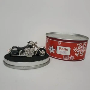 Harley Davidson Motorcycle Limited Edition RELIC Bike Clock Time Piece In Tin - Picture 1 of 13