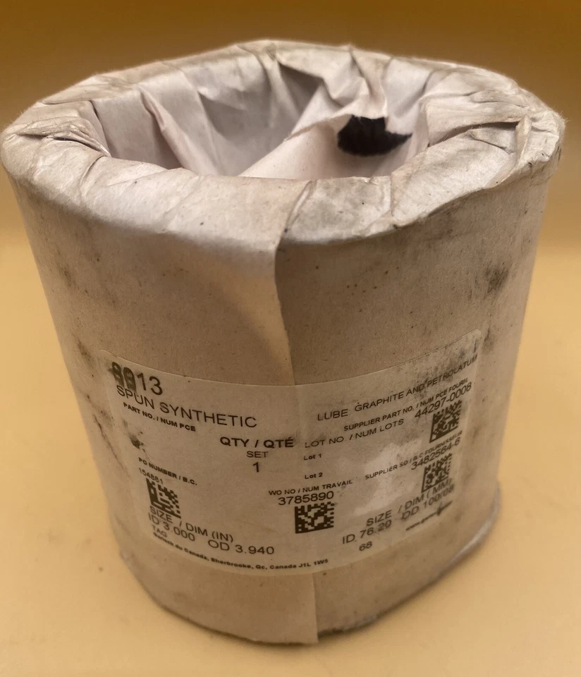 Garlock SYNTHEPAK 8913 1/2″ Synthetic Packing 8 Pcs - 3” ID 3.94” OD - Image 1 of 4