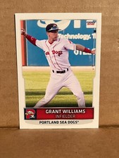 Grant Williams 2021 Portland Sea Dogs Team Card Red Sox
