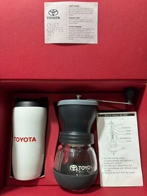 Toyota Civet Coffee Set - Grinder and Ceramic Mug Complete Components RARE TRD - Image 1 of 4