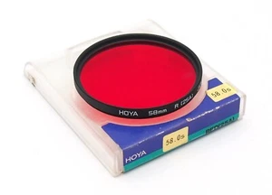 Hoya 58mm Red (25A) Screw In Filter, Cased - UK Dealer - Imagen 1 de 3