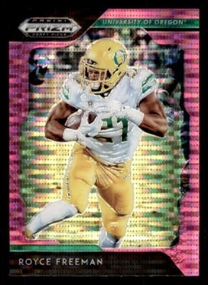 2019 Panini Prizm Draft Picks Prizms Pink Pulsar #82 Royce Freeman - Image 1 of 2