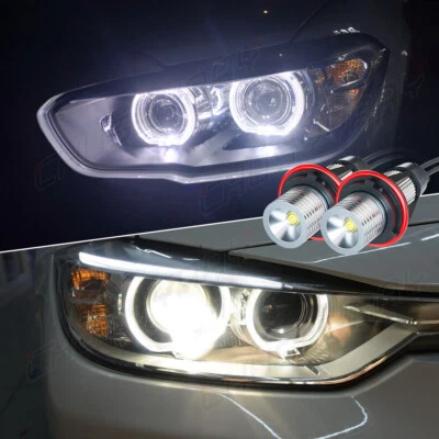Para BMW 630Ci 645Ci 650i M6 04-07 Blanco Halo LED Ojos de Ángel Marcador Bombillas Foto 1 de 4