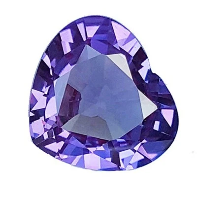 17.46cts Lab Created Color Change Heart Alexandrite Loose Gemstone | Corundum | - Image 1 of 2