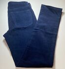 65 New Lands End Mens Trad Fit 5 Pocket Stretch Cord Pants Navy 30X34