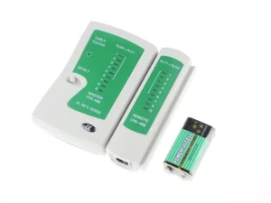 RJ11 RJ12 RJ45 CAT5 CAT5e CAT6 Network LAN Phone Cable Tester UTP STP + Battery - Picture 1 of 8