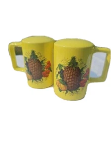 Yellow , Pineapple, Fruit Salt And Pepper Pottery 915 Usa 1960ies, - Picture 1 of 5