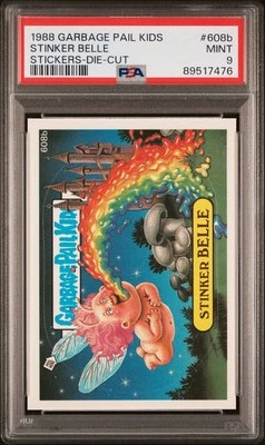 PSA 9 MINT 1988 Topps Garbage Pail Kids #608b STINKER BELLE Series 15 OS15 D/C - Image 1 of 3