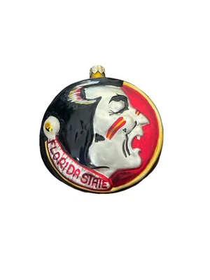 Florida State Seminoles Slavic Treasures Glasscot adorno de vidrio soplado. Foto 1 de 4